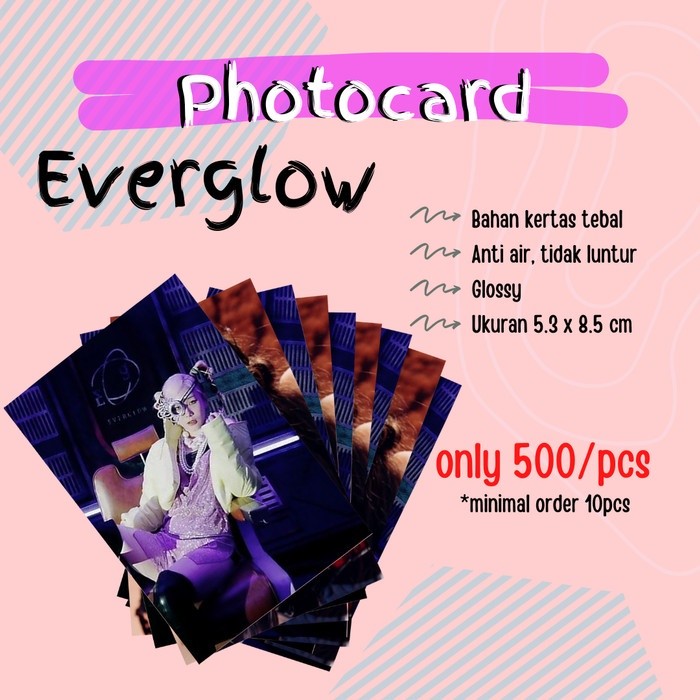 Photocard K-POP Idol Everglow