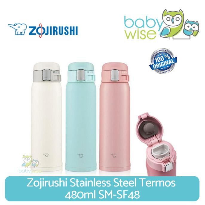 Zojirushi Stainless Steel Termos 480ml SM-SF48 - Botol Minum Termos