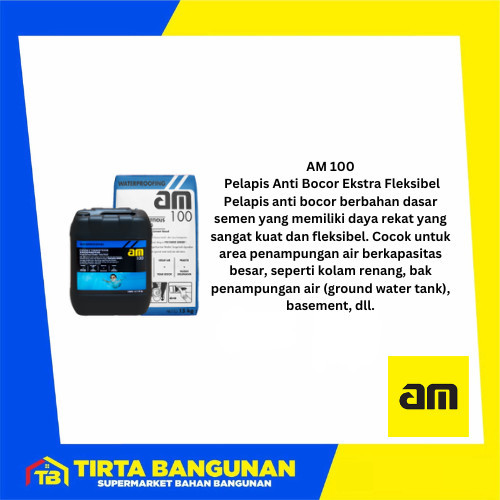 AM 100 WATERPROOFING 2 KOMPONEN 1LT+1.5KG