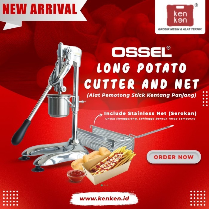 Cuci Gudang Alat Cetak Pembuat Potong Kentang Panjang Ala Montato Ossel Longpotato