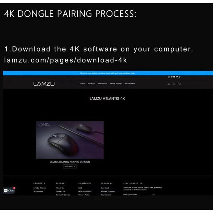 LAMZU 4K DONGLE ADAPTER POLLING RATE RECEIVER GARANSI RESMI