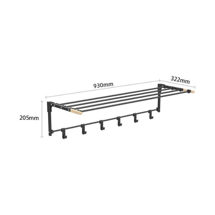 STORA JEMURAN BAJU DINDING TEMPAT JEMUR BAJU DRYING RACK GANTUNGAN LAUNDRY PERLENGKAPAN RUMAH TANGGA