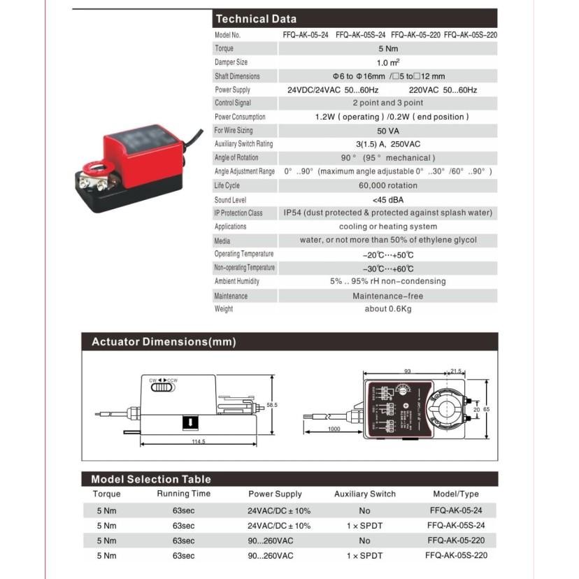 Motorised Damper - Motorized Damper - Motor Valve