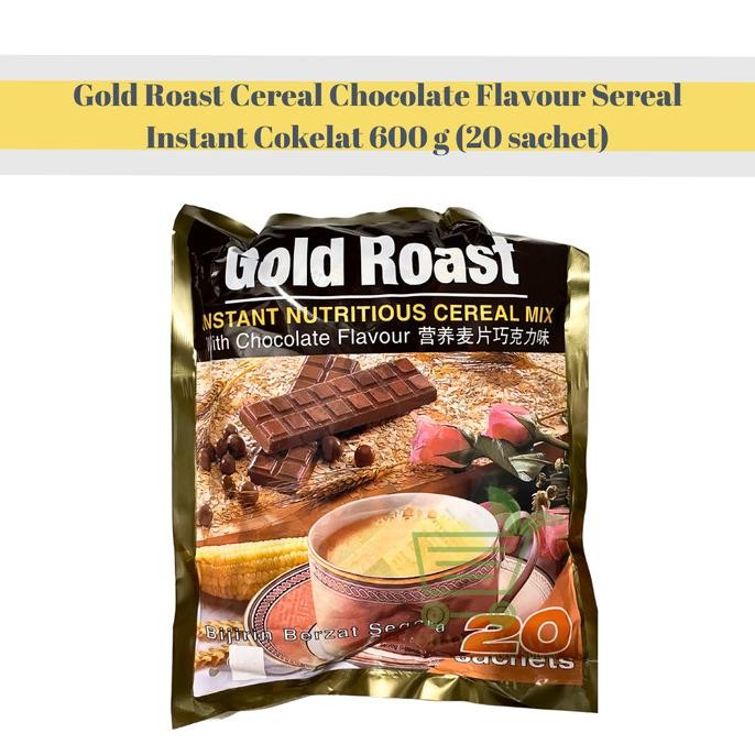 

Gold Roast Cereal Chocolate Flavour Sereal Instant Cokelat 600 G (20 Sachet) Stok Terbatas