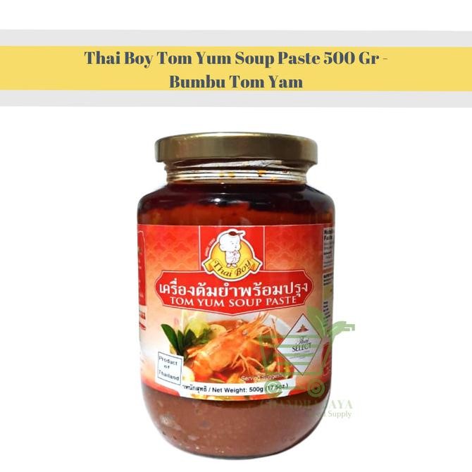 

Thai Boy Tom Yum Soup Paste 500 Gr - Bumbu Tom Yam Stok Terbatas