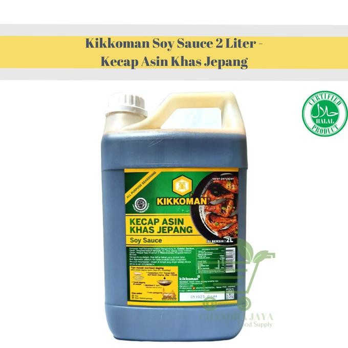 

Kikkoman All Purpose Soy Sauce 2 Liter - Kecap Asin Khas Jepang Stok Terbatas
