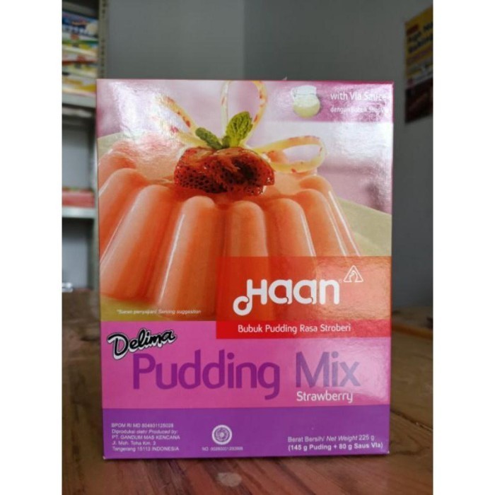 

HAAN DELIMA PUDDING STRAWBERRY 145G