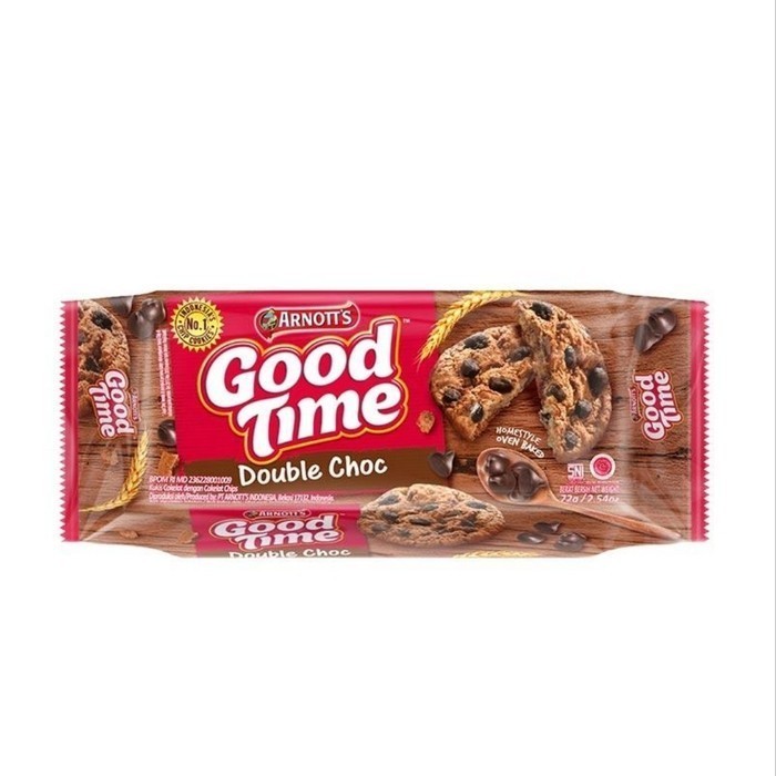 

GOOD TIME DOUBLE CHOCO COOKIES 72G