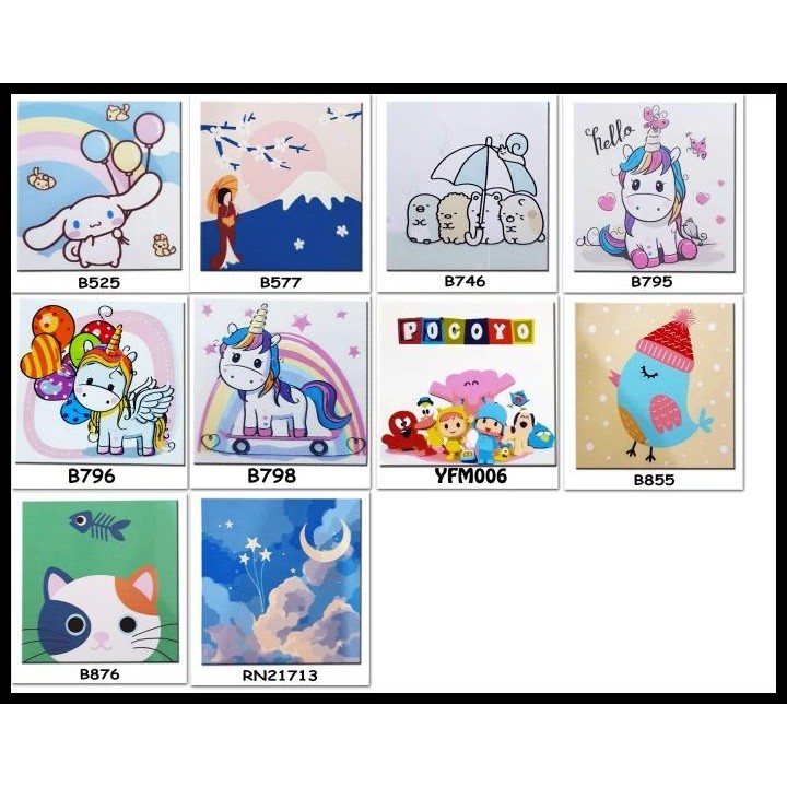 

METH PAINTING BY NUMBERS 20X20 PONY CINNAMOROLL SUMIKKO GURASI CUTE LU