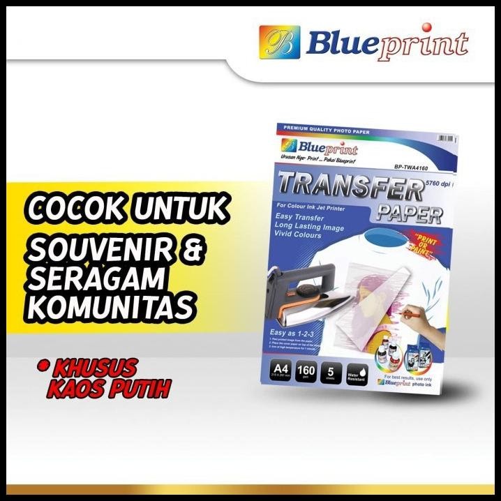 

Blueprint BP-TPA4160 BP-TWA4160 Transfer Paper White A4
