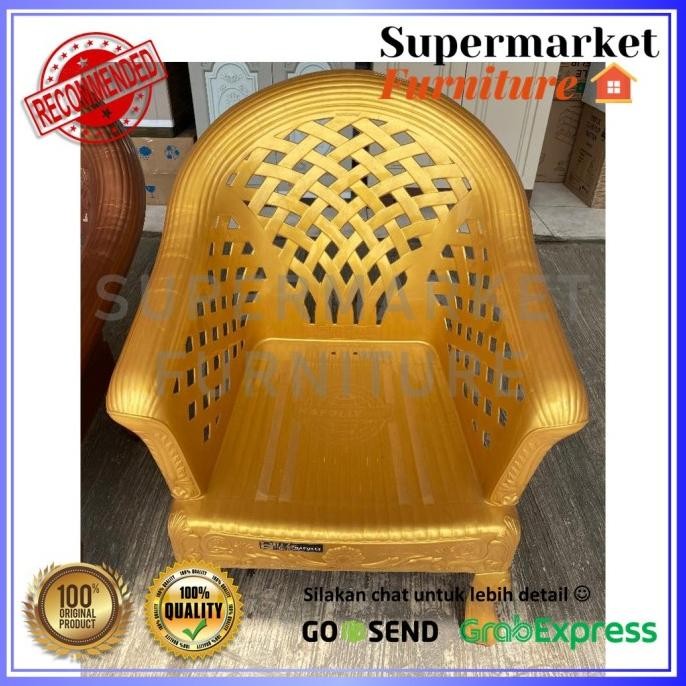 KURSI TERAS NAPOLLY BT- 45 | SOFA TIGER PLASTIK | KURSI PUTIH MODERN