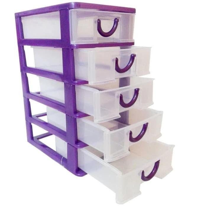 Laci 5 Susun Kecil Laci Mini Container Laci Plastik Kontainer