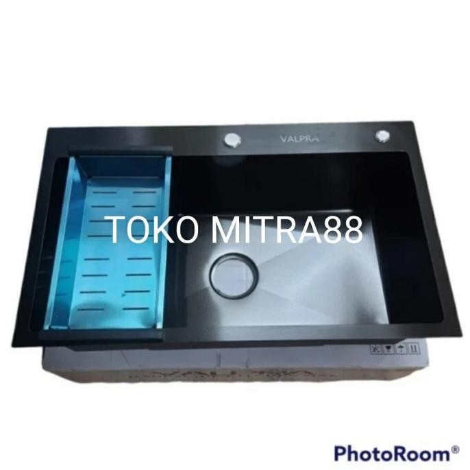 

PROMO KITCHEN SINK VALPRA 7545 HITAM BODY ONLI BAK CUCI PIRING BLACK