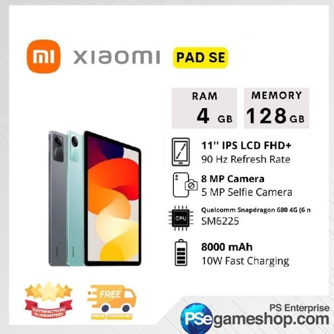 

PROMO XIAOMI REDMI PAD SE 4/128 GB GARANSI RESMI