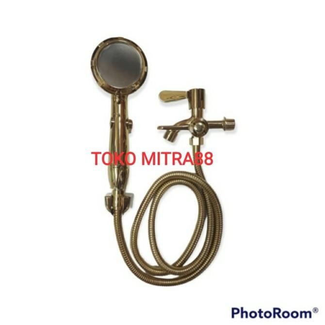 

PROMO PAKET KRAN CABANG GOLD HAND SHOWER GOLD