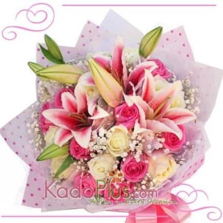 

PROMO BOUQUET PINK FRILLS - BUKET BUNGA