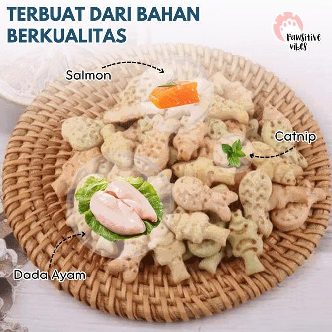 [GROSIR] Cemilan Kucing 500gr Murah - Biskuit Kucing - Snack Kering Kucing - Cat Food - Cemilan Seha