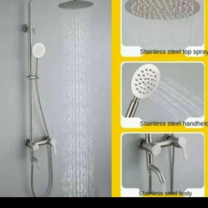

PROMO SHOWER TIANG STAINLES PANAS DINGIN SUS 304