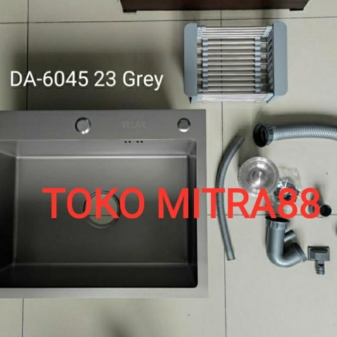 

PROMO KITCHEN SINK VELAR 6045 GREY BAK CUCI PIRING MINIMALIS