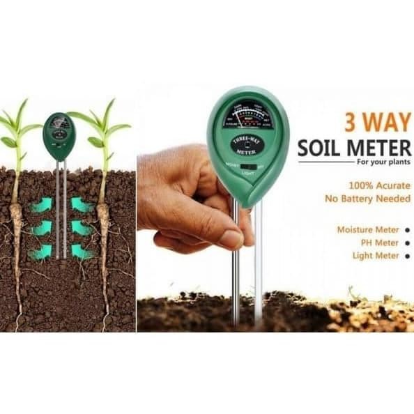 

Soil Meter Tester Plant 3In1 Pengukur Ph Tanah Cahaya Kelembapan [Sdt] Tersedia