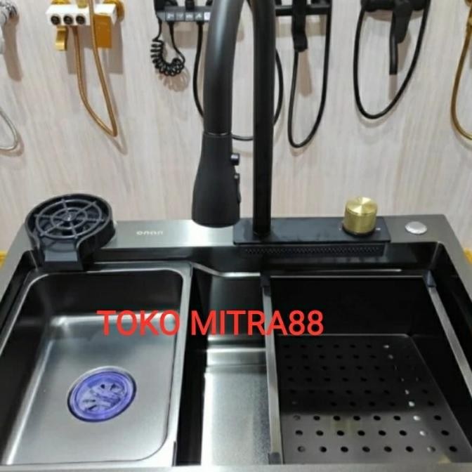 

PROMO KITCHEN SINK ONAN 7546 BLACK 1 LOBANG BESAR