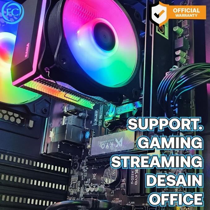 

PROMO PC GAMING FULLSET DESIGN EDITING I5 RAM 16GB GTX 750TI NVIDIA