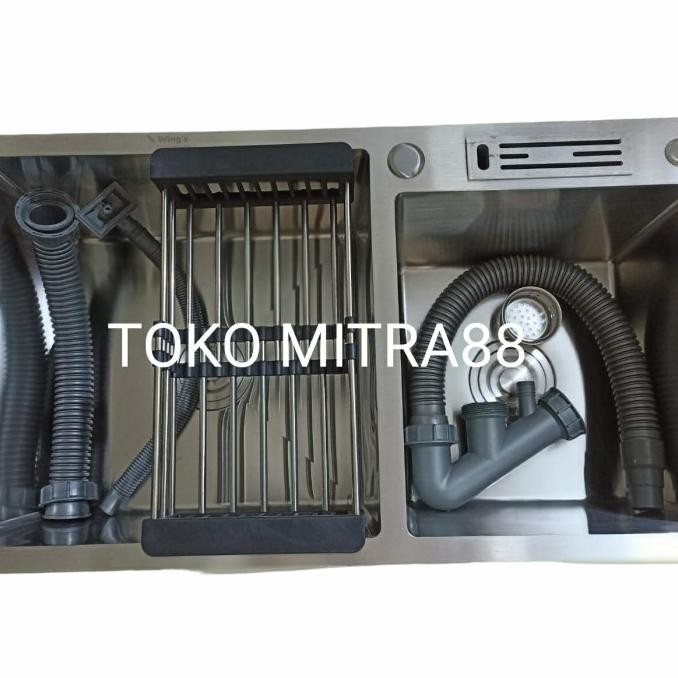 

PROMO KITCHEN SINK WINGS 7545 STAINLESS SUS 304 BY BOLZANO