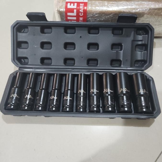 Berkualitas JLD MATA SOK IMPACT 10 PCS SET PANJANG MATA KUNCI SOK IMPACT PANJANG JLD