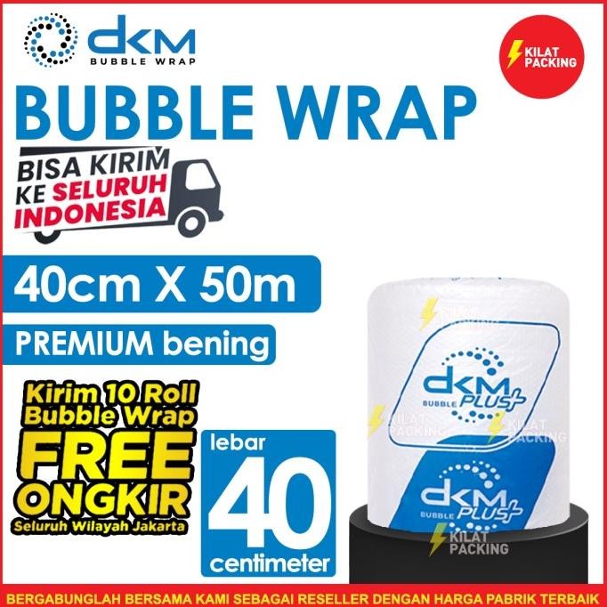 

Bubble Wrap Bening 40Cm X 50M Tebal Plastik Bubblewrap Roll Tersedia