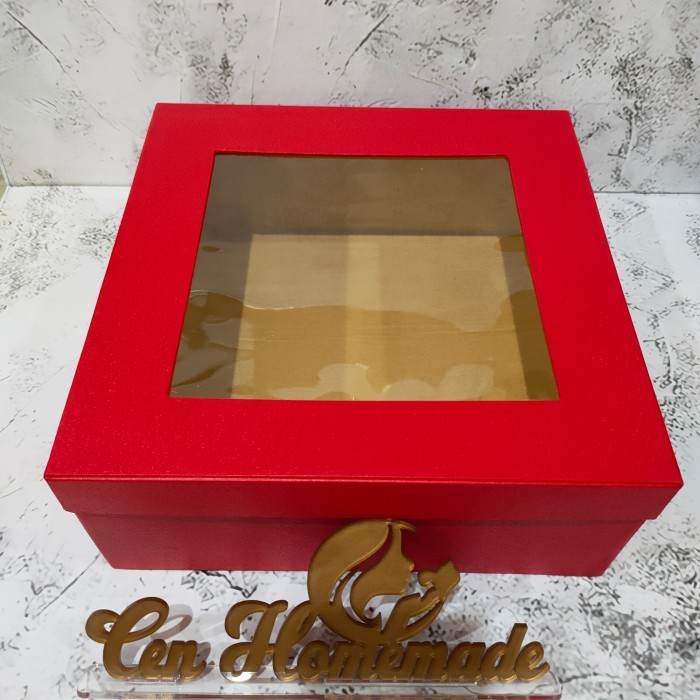 

CNY Box Hard Box Merah / Imlek / CNY / Christmas Tutup kombinasi Mika Limited