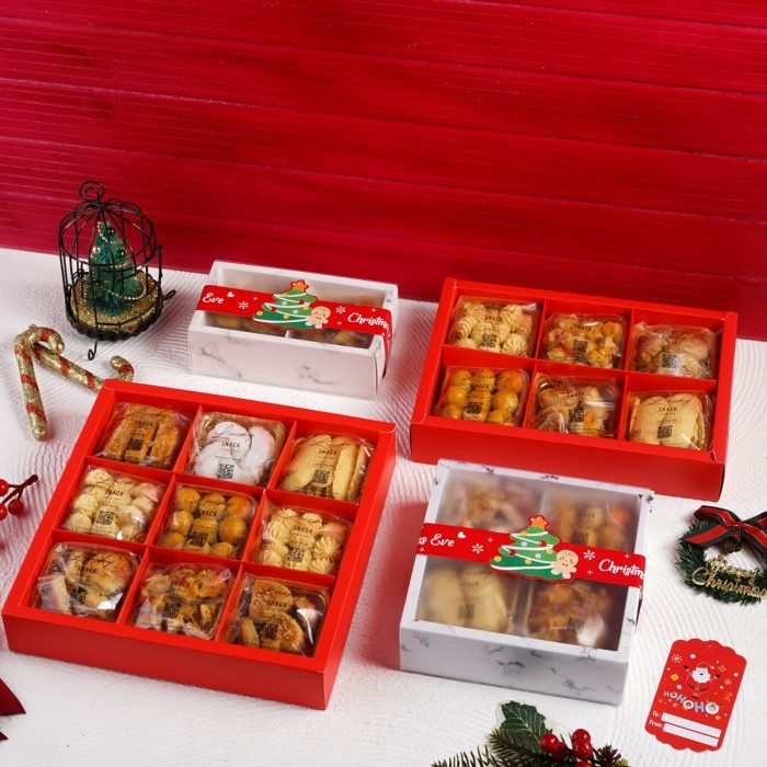 

CNY Hampers Unik Natal Imlek Lebaran Kue Kering Wysman - 2 sekat Limited