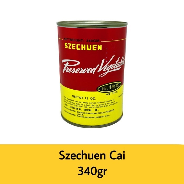 

Zechuan Cai Preerved Vegetable 340Gr Ichuancai Ichuan Cai Ip