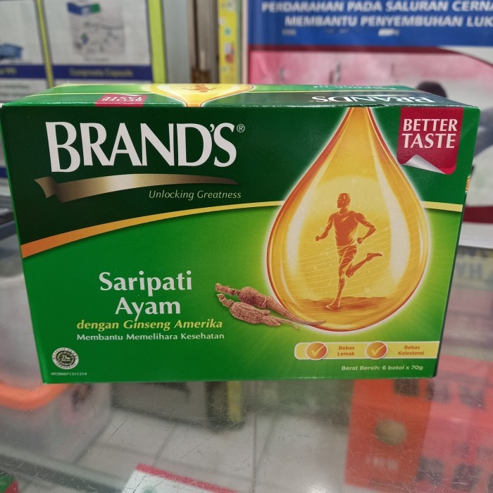 

BRAND'S Saripati Ayam dengan Ginseng Amerika 70gr x 6botol