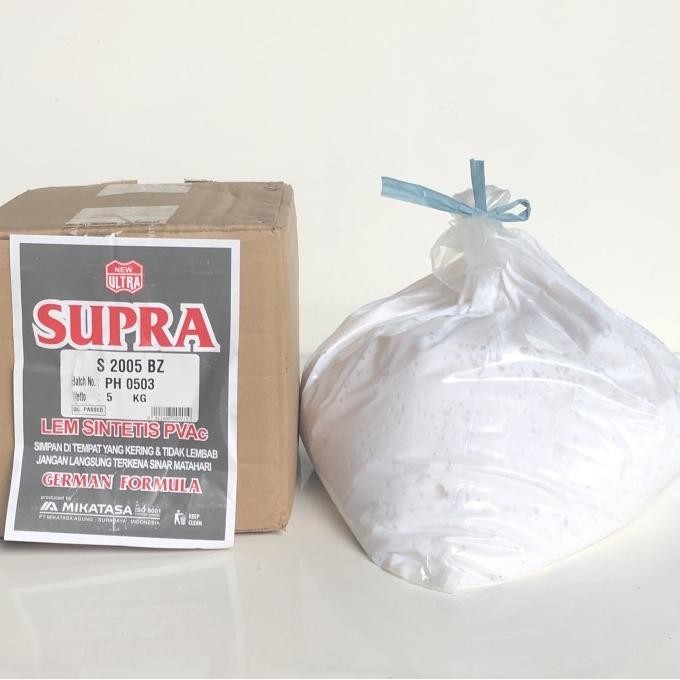 

Lem putih supra 5 kg - lem sintetis pvac german formula 5 kg