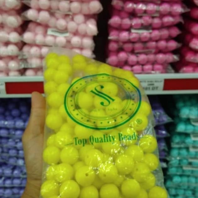 

mote bulat susu 16/18/20 mm warna warni/belajar meronce/dIY craft