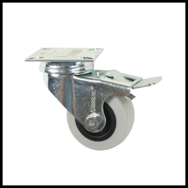 Krisbow Roda Caster Dengan Rem 5 Cm