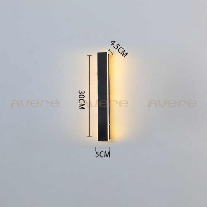 Wall Lamp / Lampu Dinding Panjang Taman Teras Outdoor Aluminium BOLD