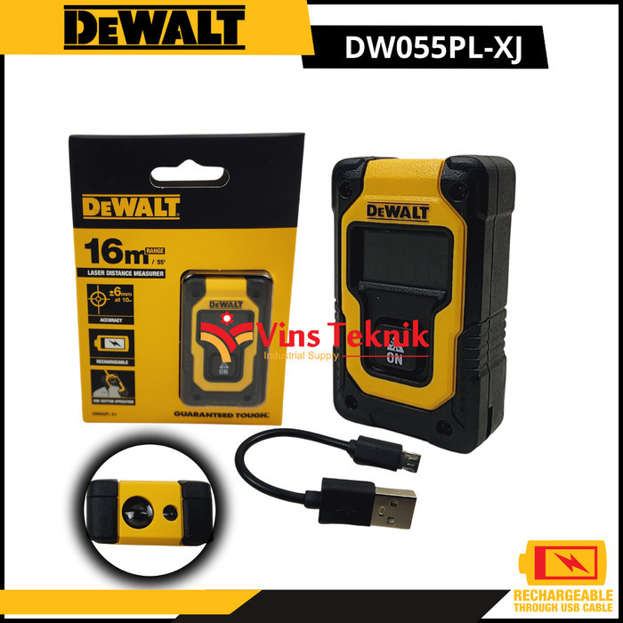 Tambah To Keranjang Laser Distance Measurer 16M Meteran Laser Mini Dewalt Dw055Pl