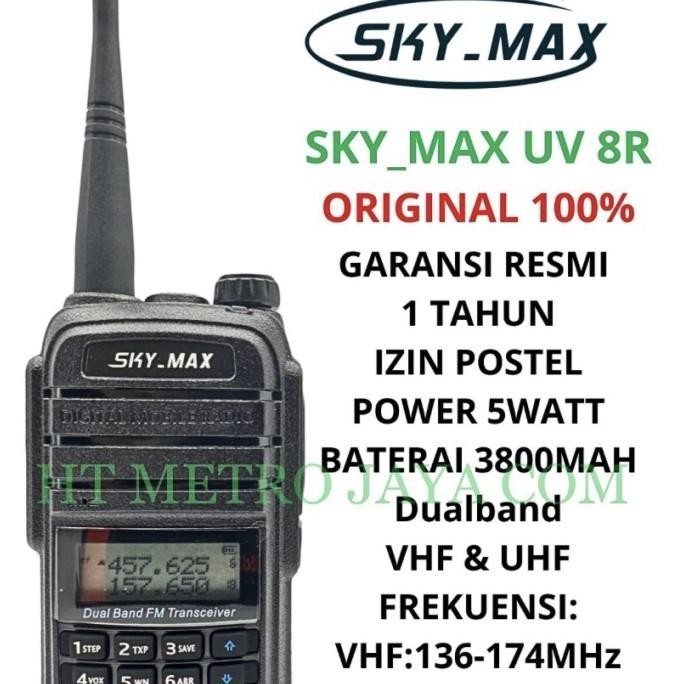 HT WALKIE TAKKIE SKYMAX UV8R ORIGINAL
