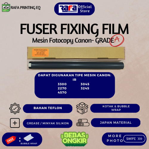 BISA E-FAKTUR Fuser Fixing Film Canon IR 4570 2016 3570 4570 3045 3300 includeGrease