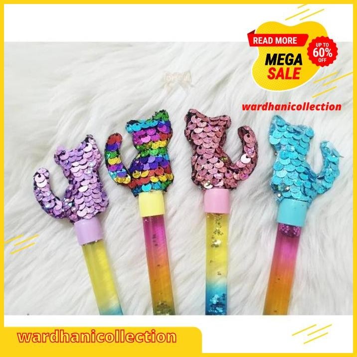 

PULPEN GLITTER KUCING MANIK USAP CAT KITTY GEL PEN AIR SPARKLING FANCY BEST QUALITY !!!!