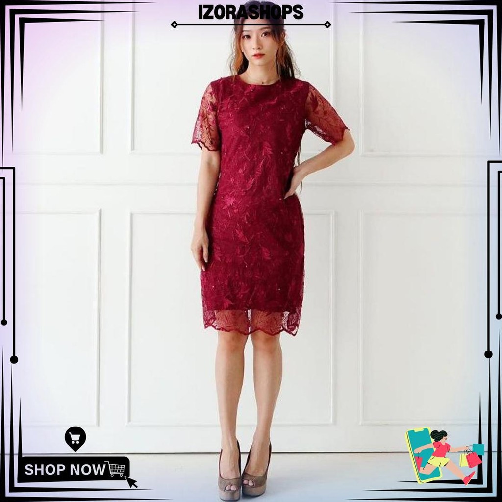 Dress Kristiondior Mutiara 2022/Baju Natal Wanita/Dres Natal/Dress Imlek/Pakaian Wanita Kristen/Gaun