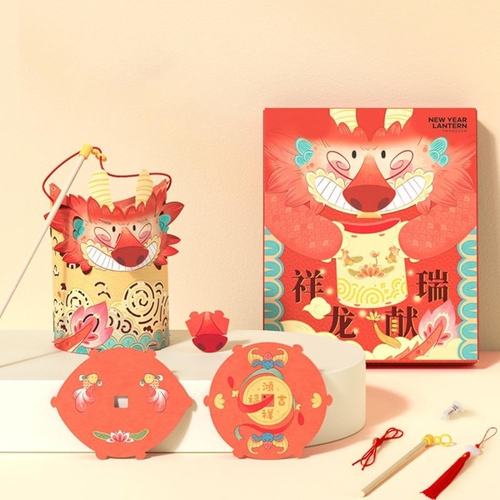 

Imlek Mideer Chinese New Year Lentera Dragon Blessing Mainan Edukasi MD3352 Limited