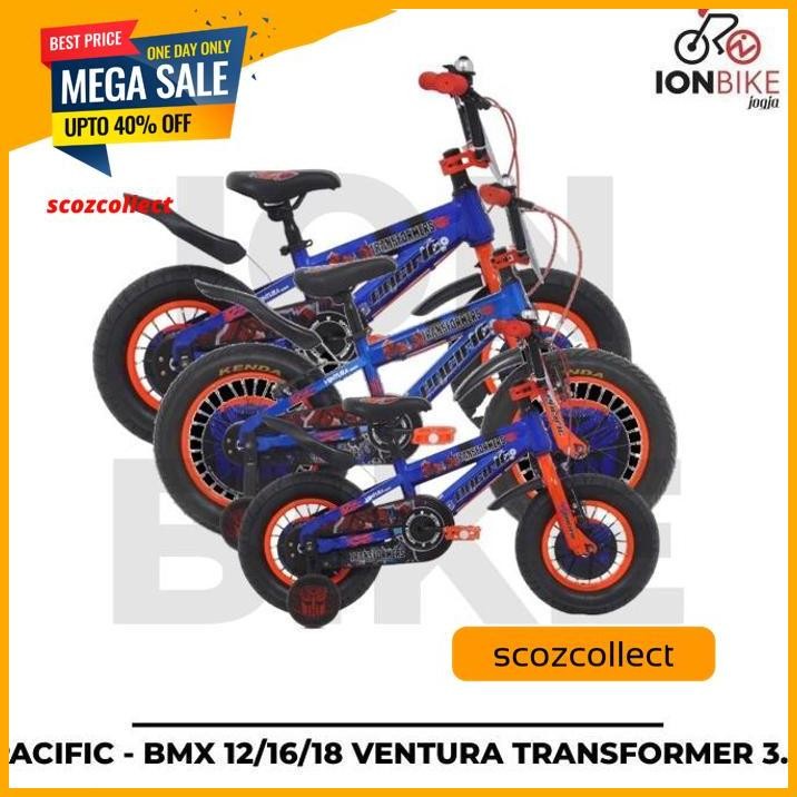 SEPEDA BMX 12 16 18 PACIFIC VENTURA TRANSFORMER BAN 3.0 TRANSFORMERS TERBARU BESAR TEBAL KUAT SPIDER