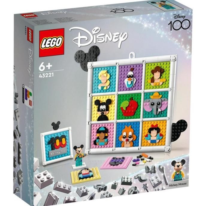 LEGO Disney 43221 - 100 Years of Animation Icons Set Building Kid Toy Anniversary Celebration Mickey