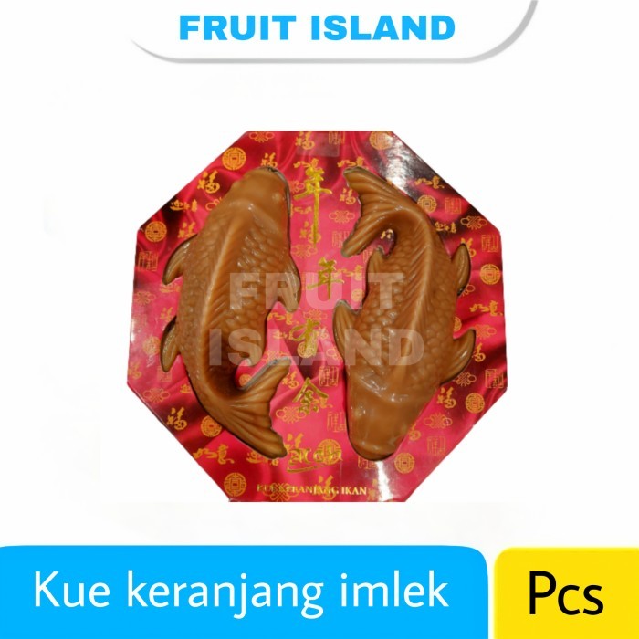 

Imlek Kue keranjang imlek bentuk ikan koi dodol cina nian gao hexagonal !NEW