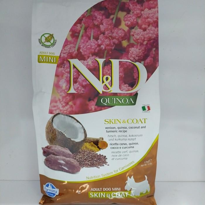 

Farmina N&D Quinoa Skin & Coat Mini Breed Venison 2.5Kg