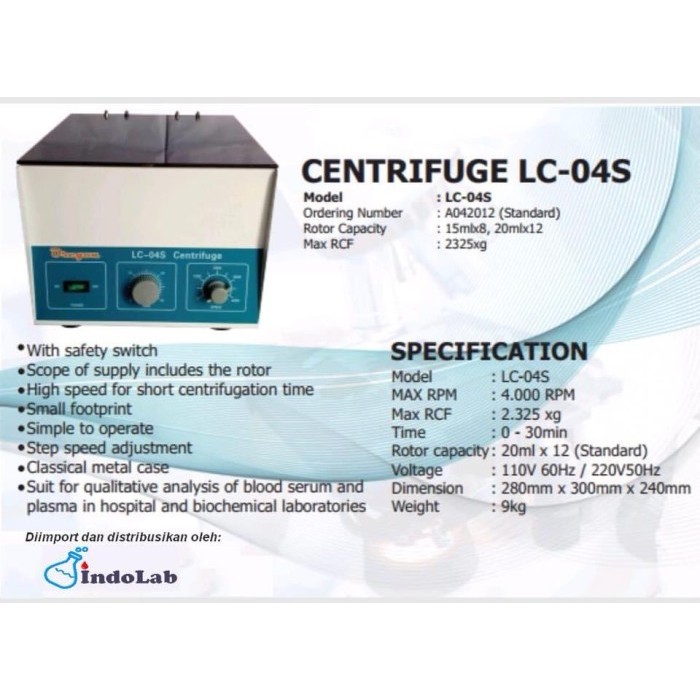 Sale Centrifuge Lc-04S (12Holes) Oregon
