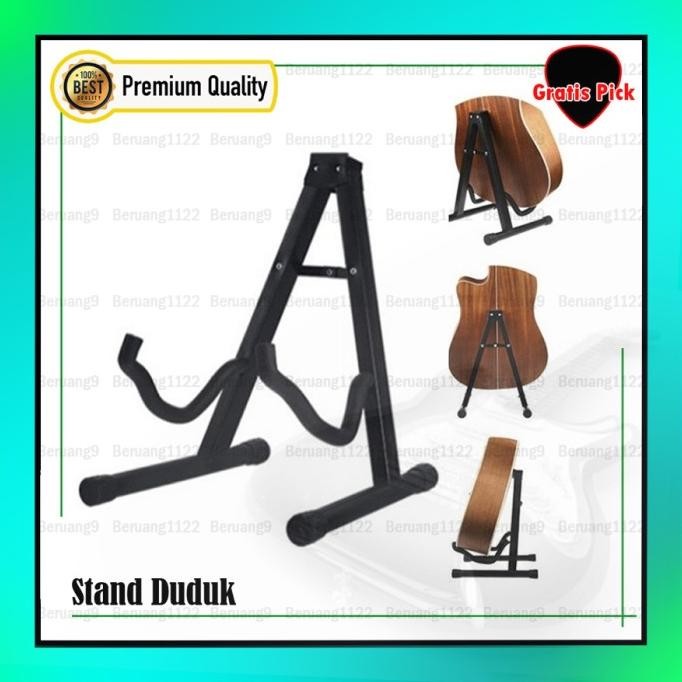 Stand gitar Dudukan Gitar Stand duduk Gitar Akustik Elektrik Bass Stok Terbatas