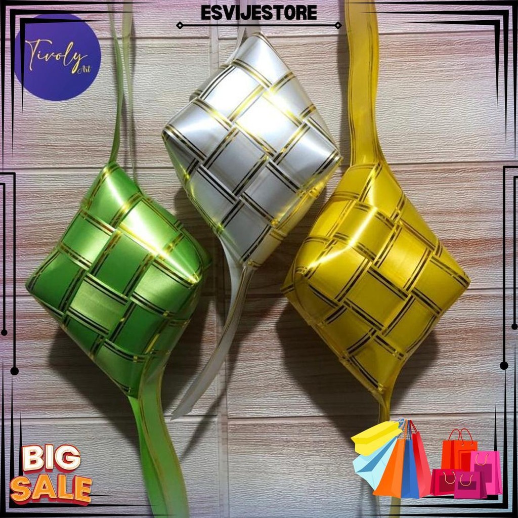 

Ketupat Pita Jepang Jumbo Pastel Uk. 14X19 Cm Isi Dakron | Hiasan Lebaran | Dekorasi Idul Fitri D Promo 1.1